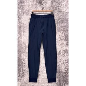 Lululemon ABC Jogger XS Mens Drawstring Waist Navy Blue Warpstreme